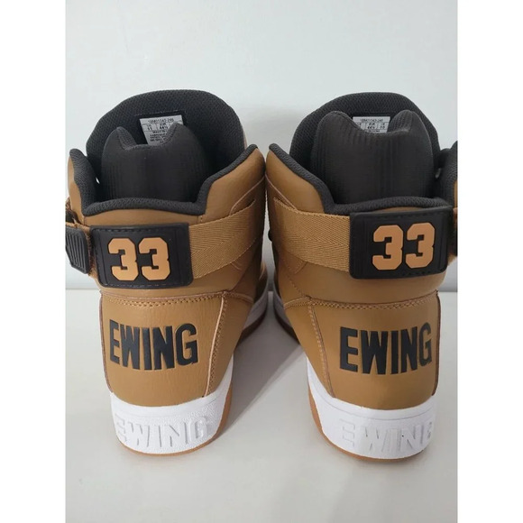 Patrick Ewing Athletics 33 HI x Orion Hybrid Wheat/Espresso Men's Size 11 - Picture 15 of 16